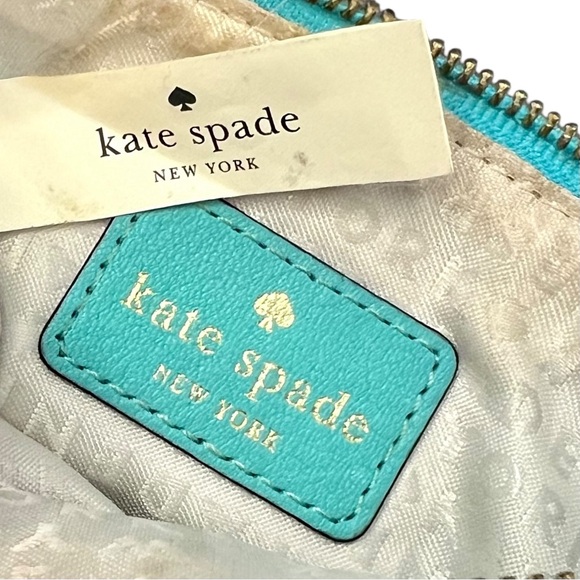 Kate Spade Turquoise Leather Wristlet - Picture 2 of 7
